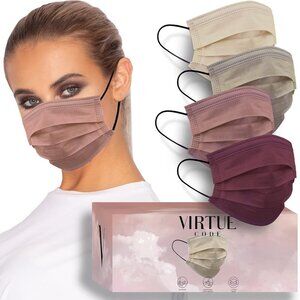 Support Face Masks - Soft 3 Ply Comfort Face Masks, Colorful Disposable Face Mas